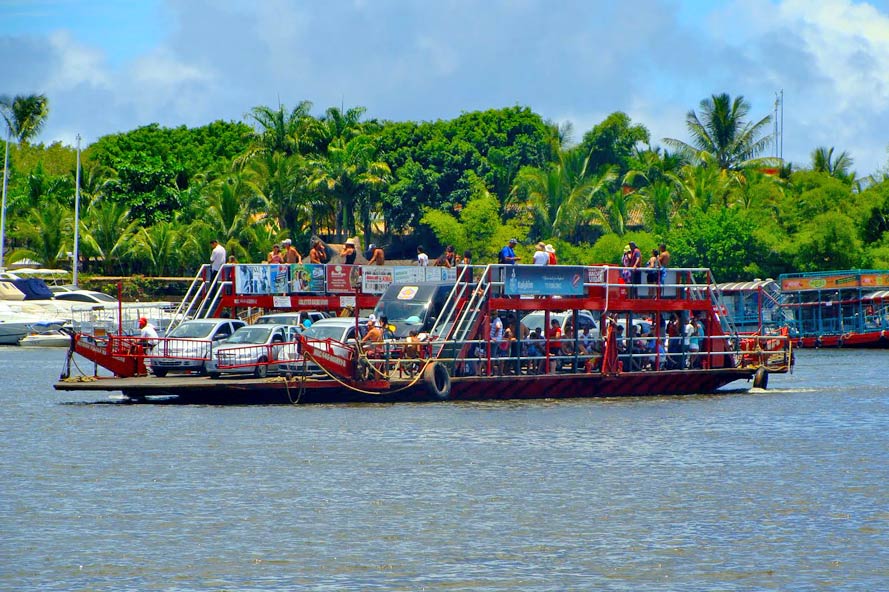 Travessia balsa Porto Seguro Arraial D'Ajuda