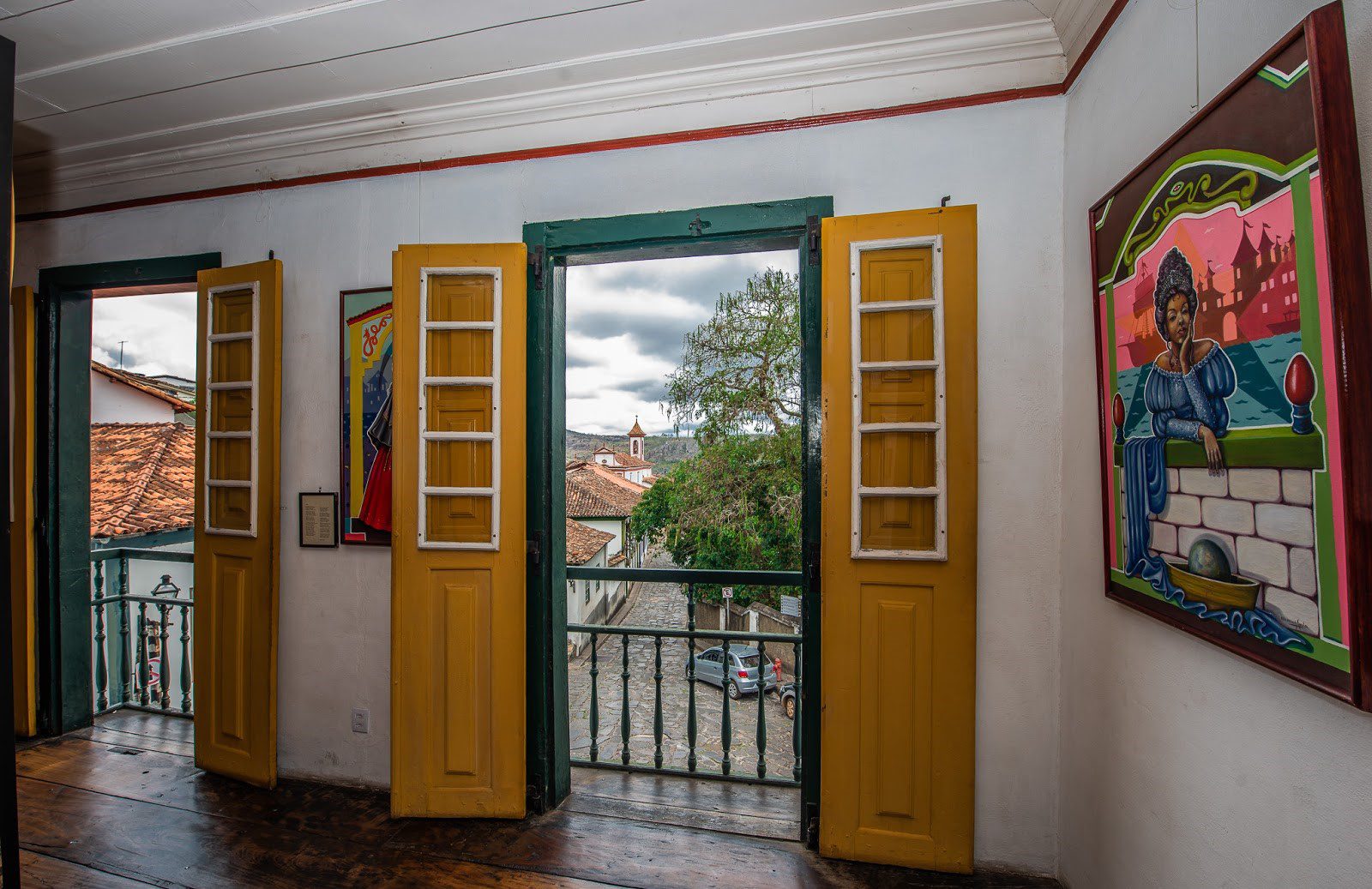 Interior da casa de Chica da Silva, em Diamantina, MG. Fonte: Elvira Nacimento.