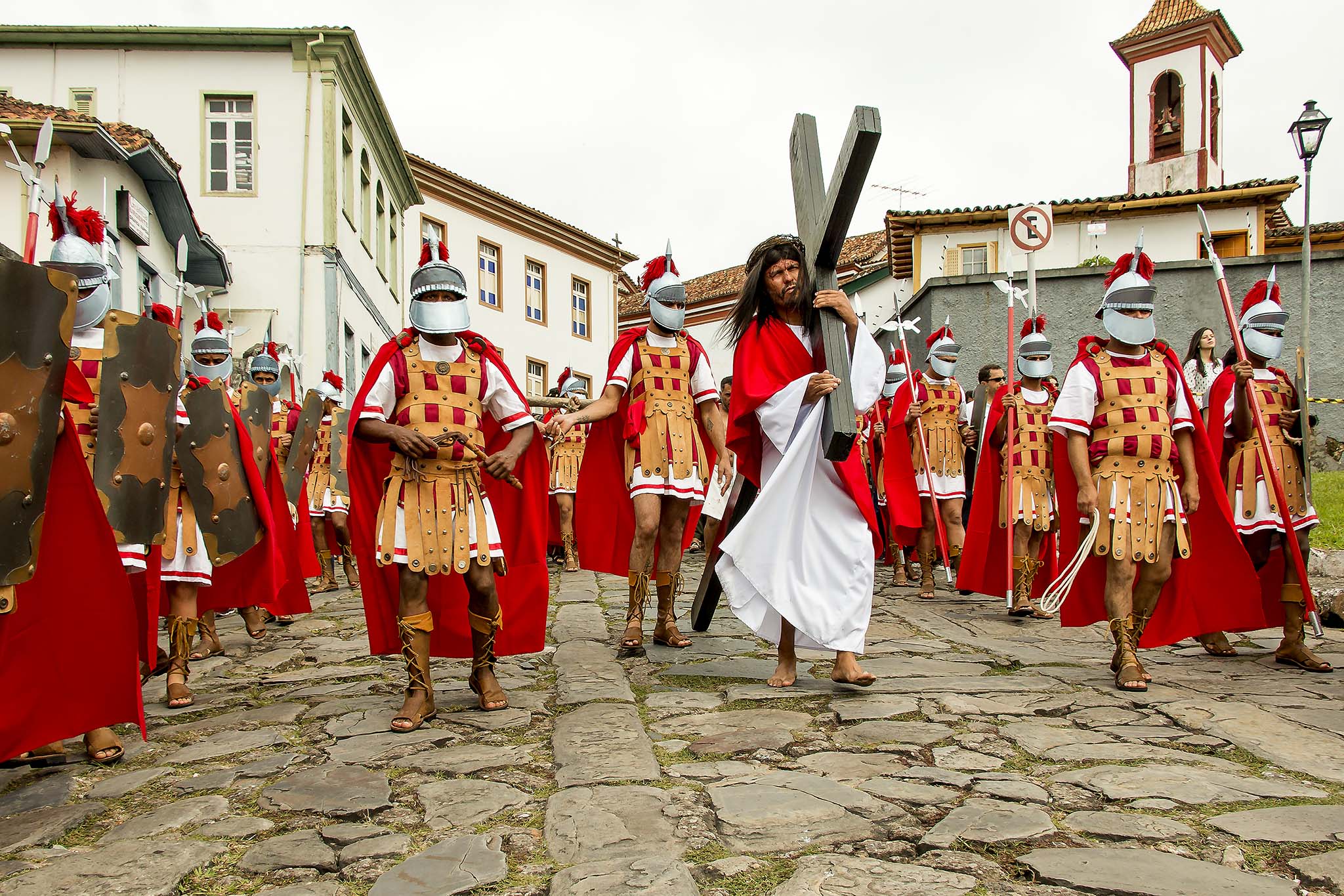 A Guarda Romana - Semana Santa, em Diamatnina, MG. Fonte: Prefeitura Municipal de Diamantina.