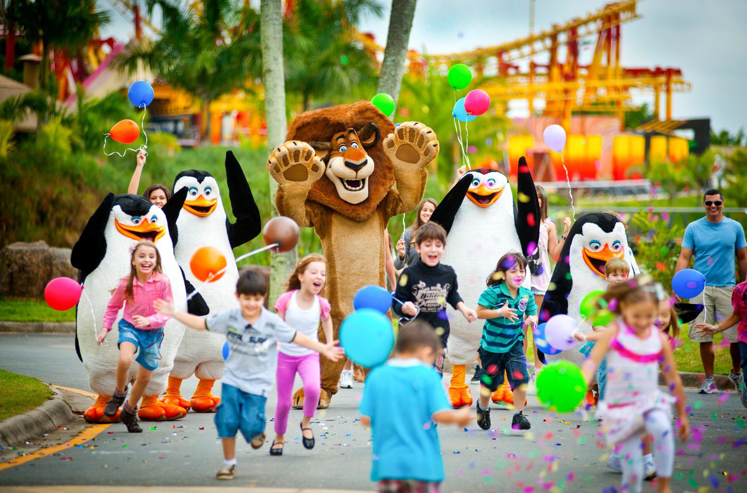 Foto com Turma do Madagascar - Beto Carrero World