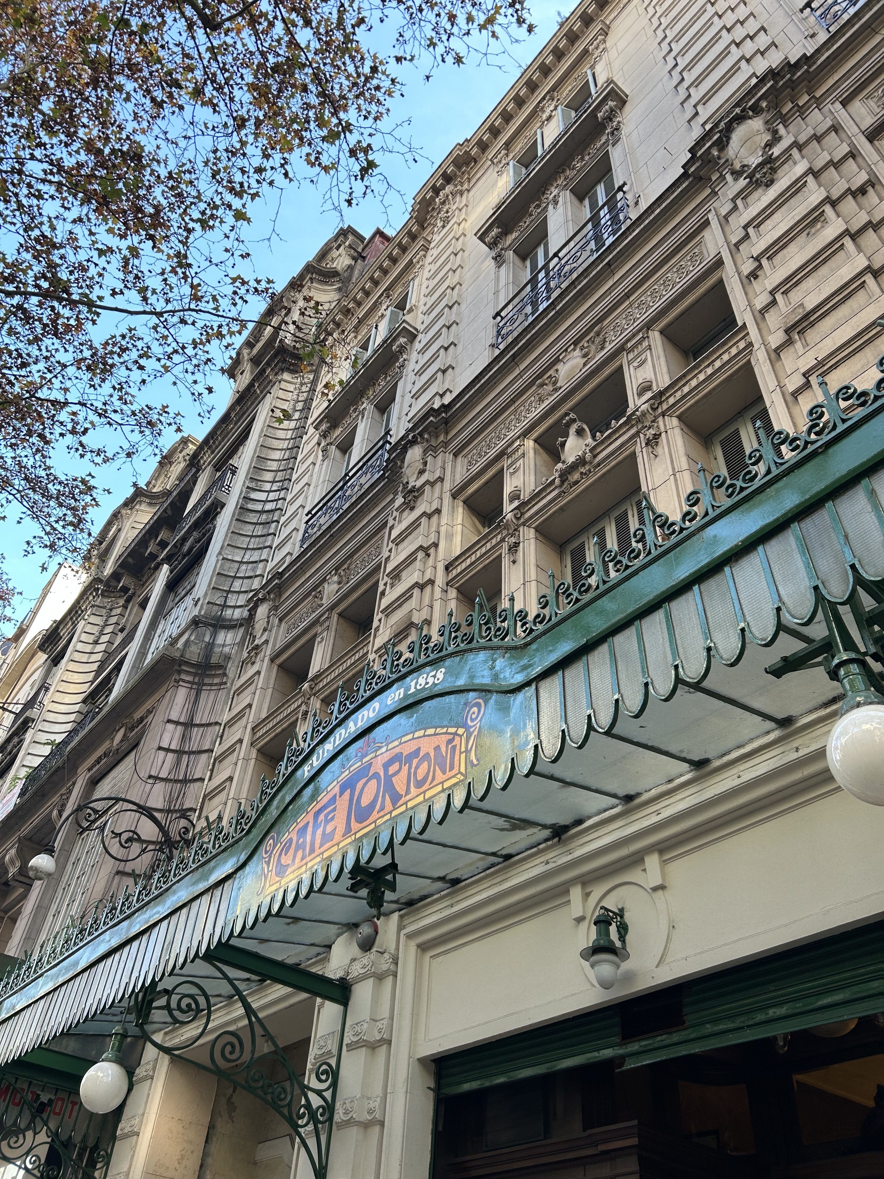 Fachada Café Tortoni - Buenos Aires