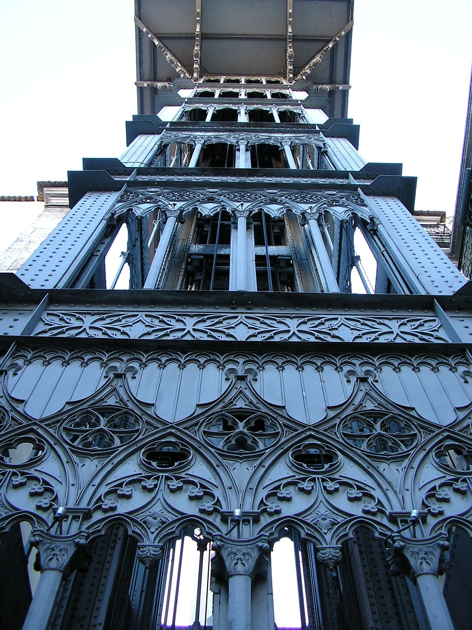 Detalhe do Elevador de Santa Justa - Lisboa - Portugal