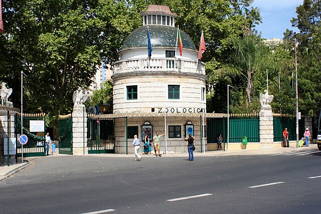 Entrada do Zoológico de Lisboa, Portugal