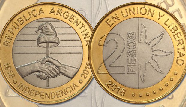 Moedas de peso argentino