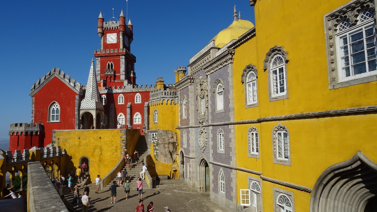 Terraço do Palácio da Pena, em Sintra, Portugal