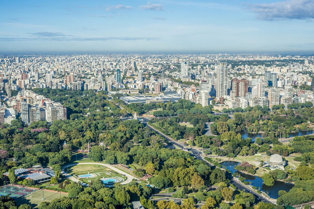 Vista aérea do bairro de Palermo