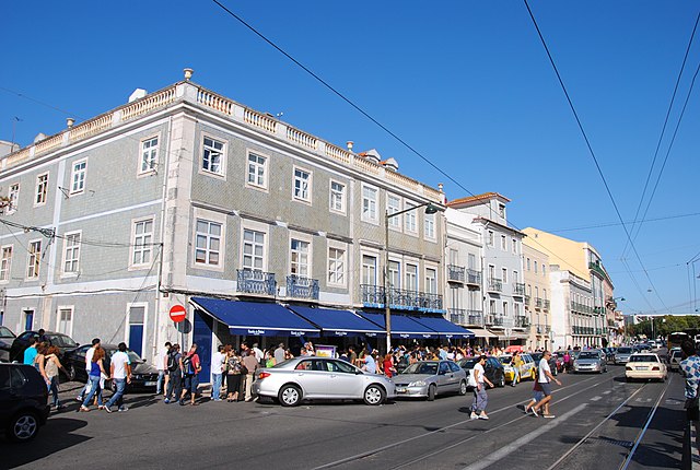 Fachada da Confeitaria Pastéis de Belém - Lisboa, Portugal 