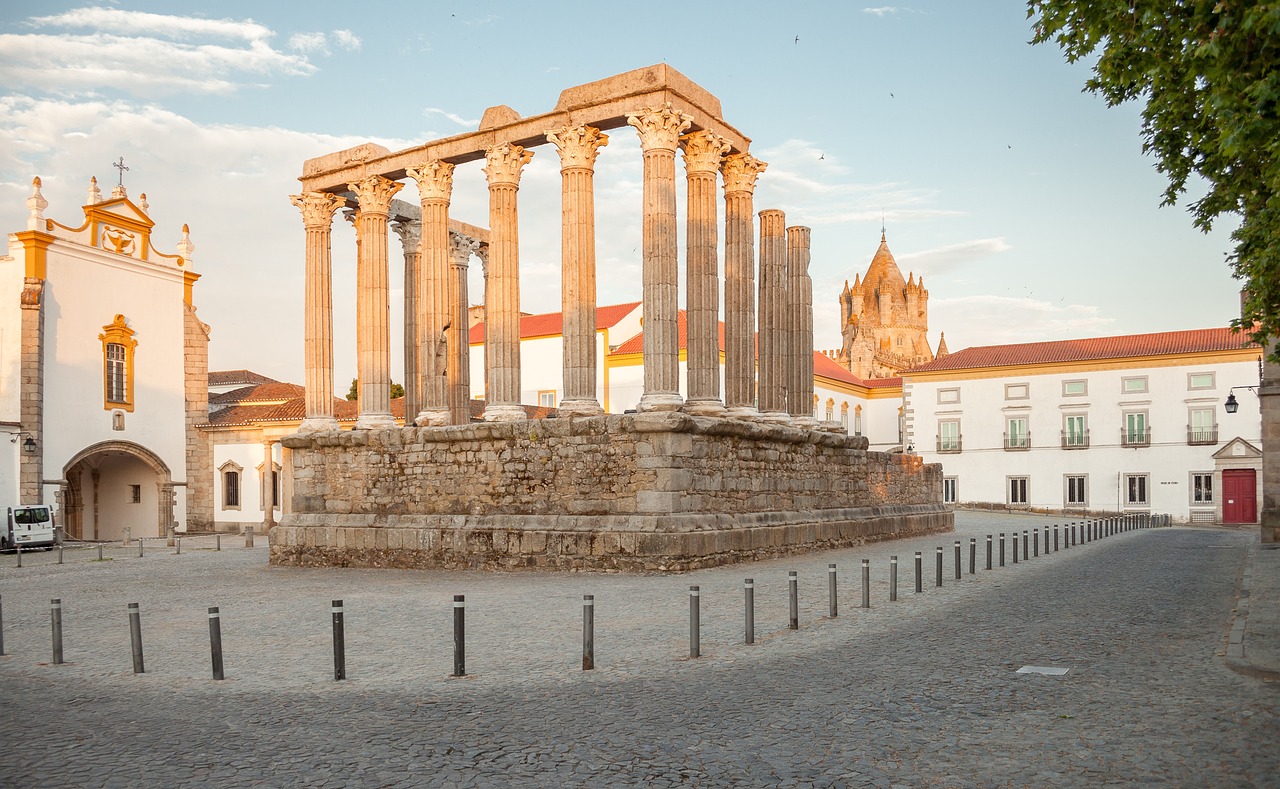 Templo Romano em Évora, Portugal