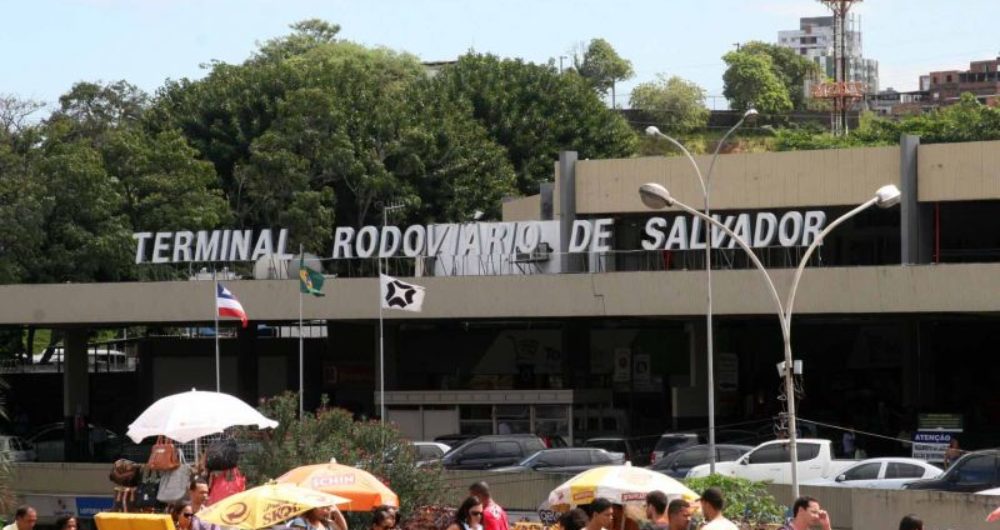 Fachada do terminal rodoviário de Salvador