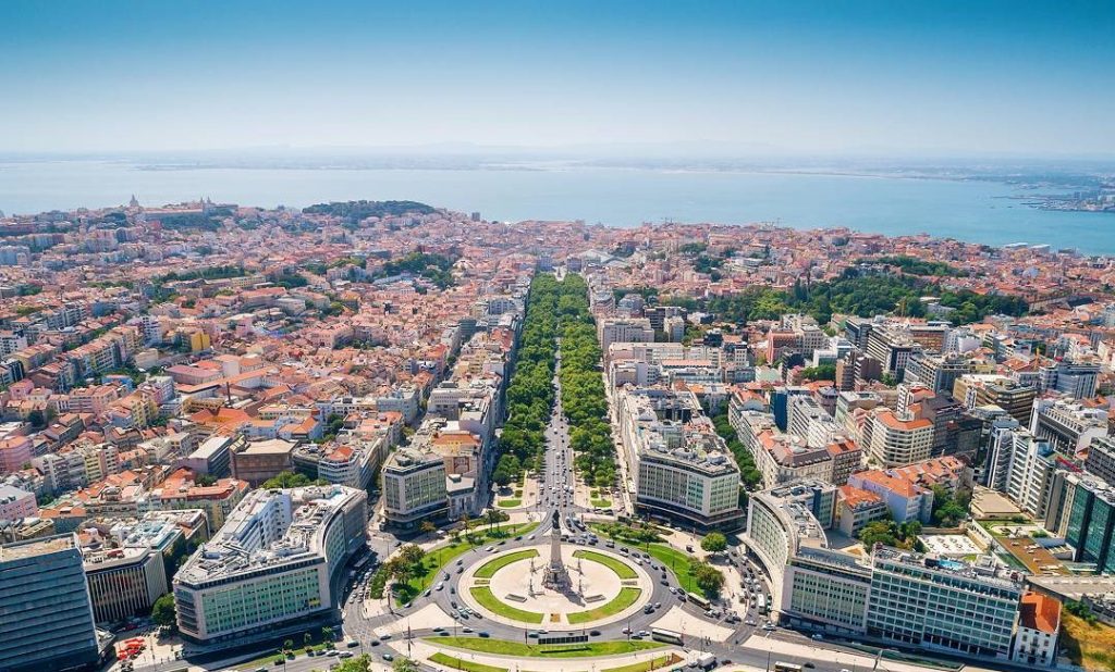 Avenida da Liberdade em Lisboa, Portugal