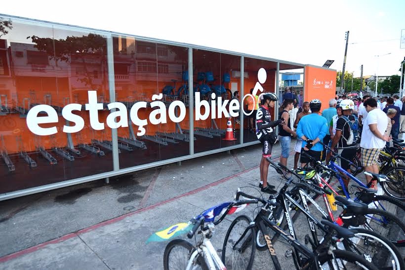 Estação de bicicletas Itaú em Salvador