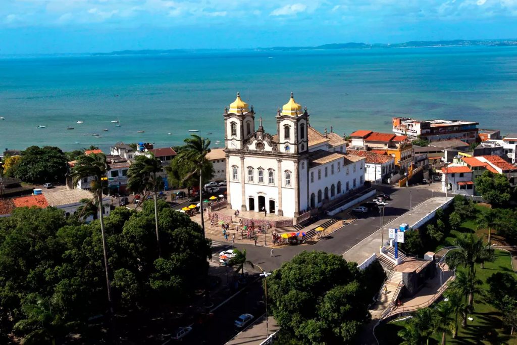 Imagem aérea da Igreja do Bonfim em Salvador Bahia