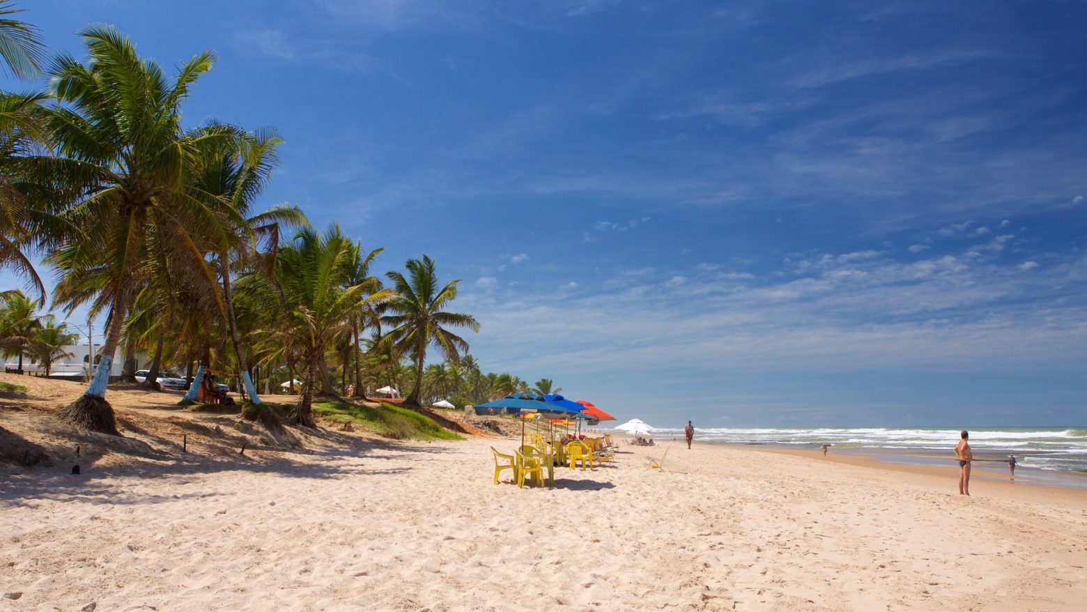 Praia do flamengo a norte de Salvador