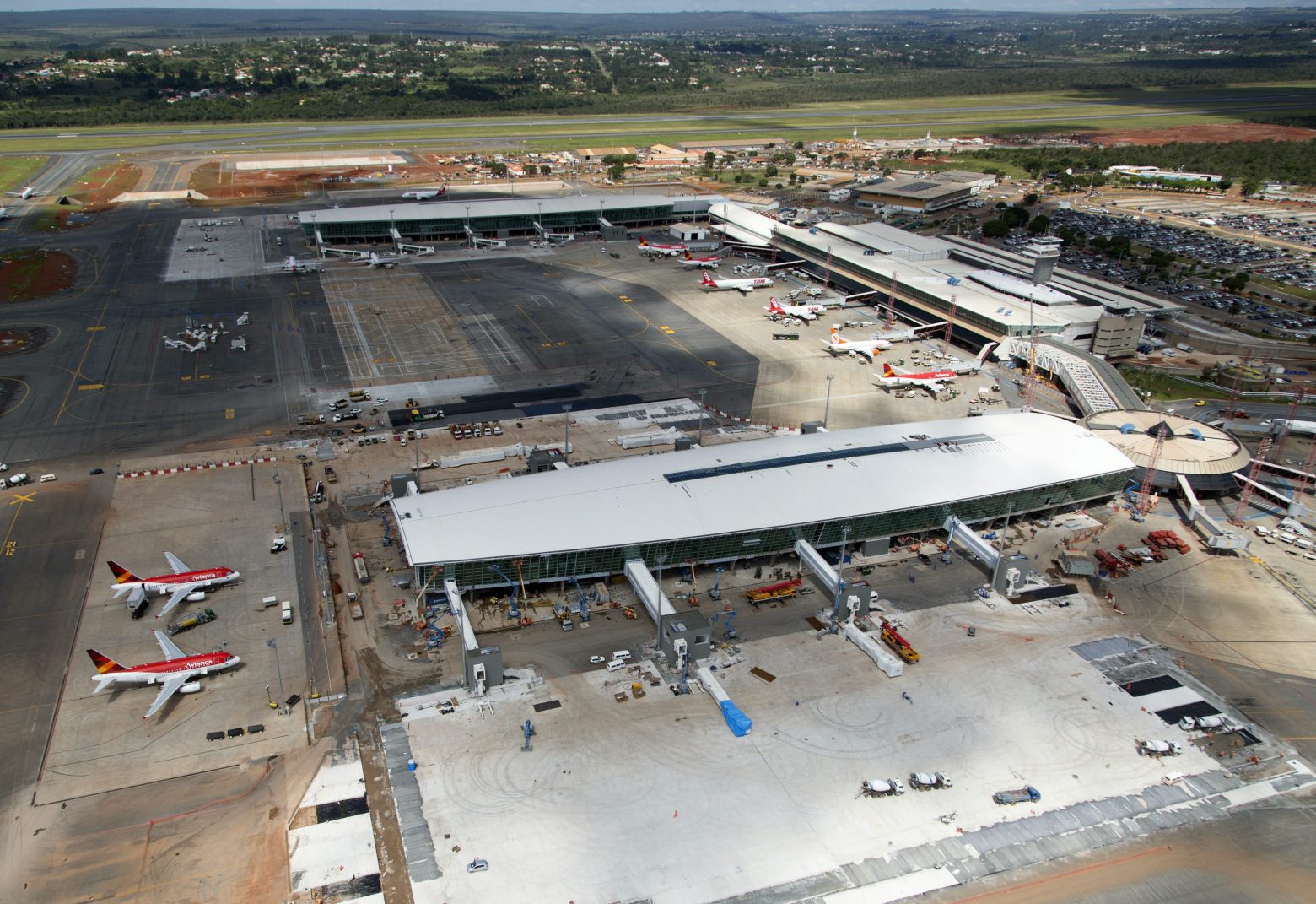 Vista aérea do Aeroporto de Brasilia