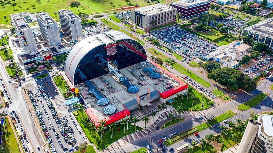 Visão aérea do Brasília Shopping, em Brasília