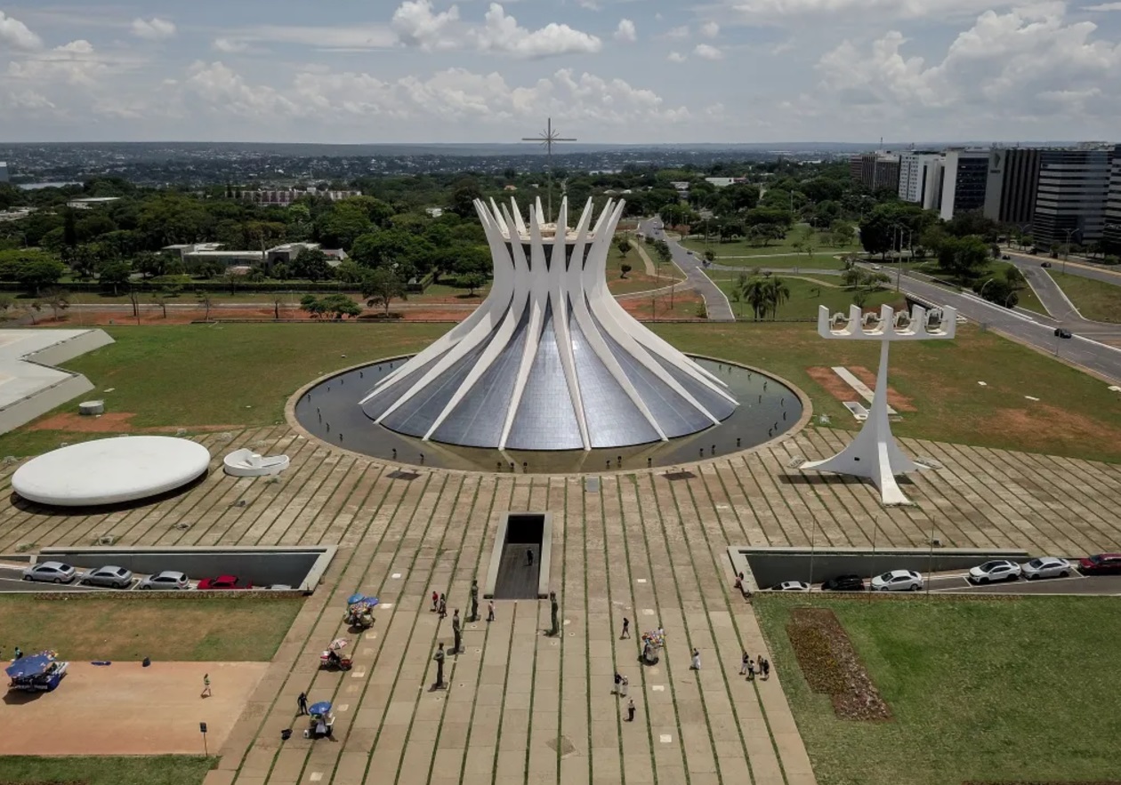 vista aérea da Catedral de Brasília