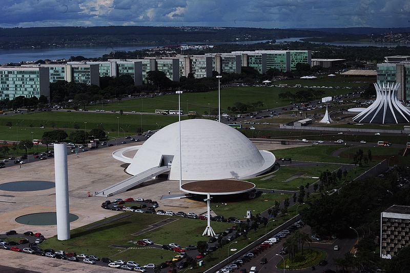 Vista de cima do Complexo Cultural da República - Brasília