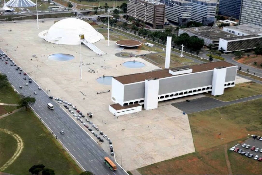 vista aérea do Complexo da República, Brasília