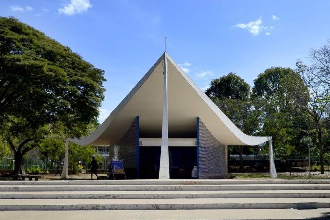 Fachada da Igrejinha Nossa Senhora de Fátima, 308 Sul Brasíia