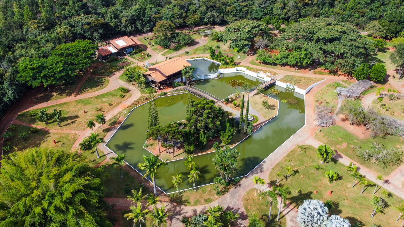 Vista aérea do Jardim Botânico de Brasília