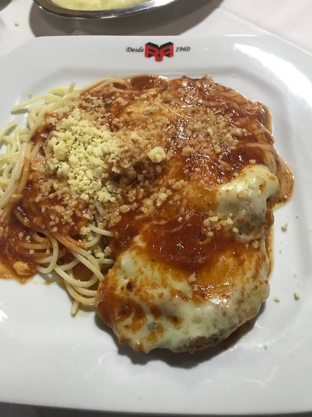 Prato de Parmegiana Restaurante Roma Brasília