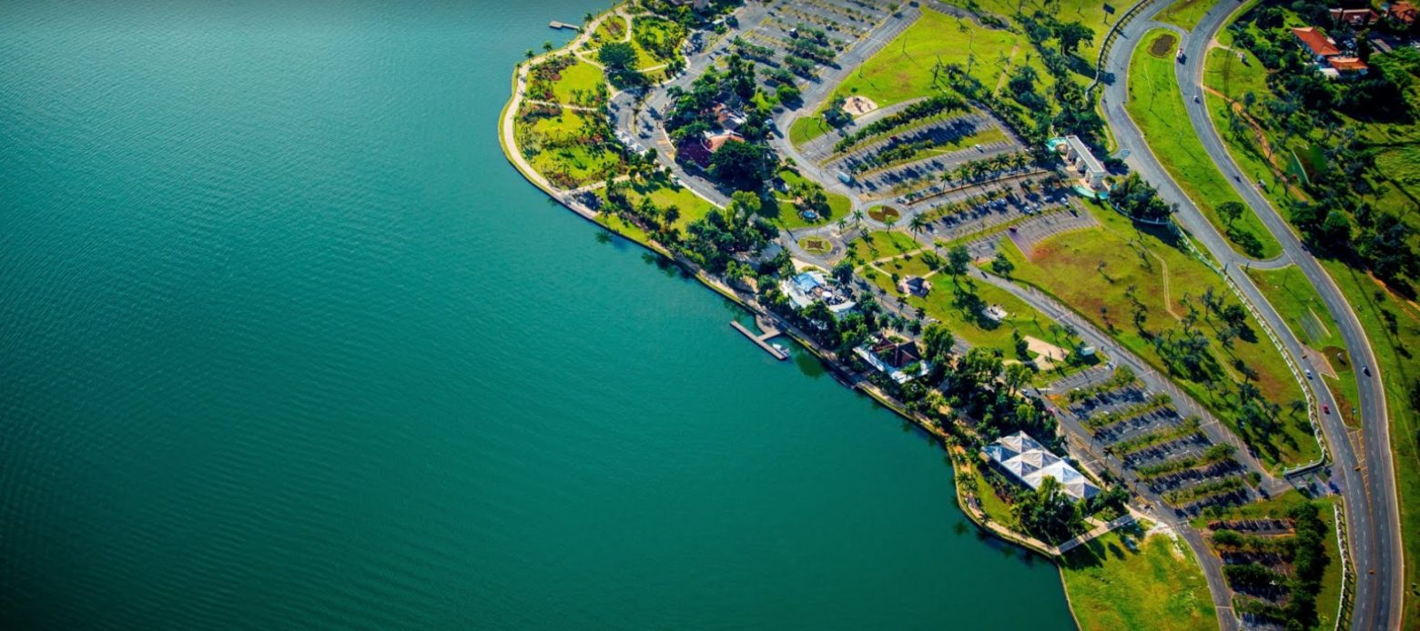 Pontão do Lago Sul - Lago Paranoá - Vista aérea