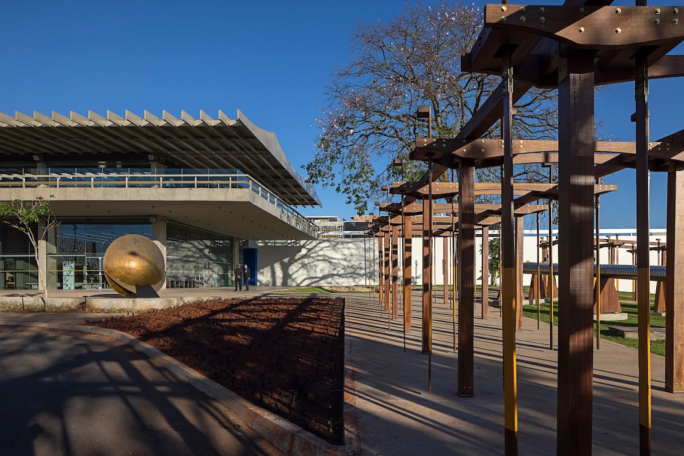 Parte externa do museu SESI Lab, Brasília