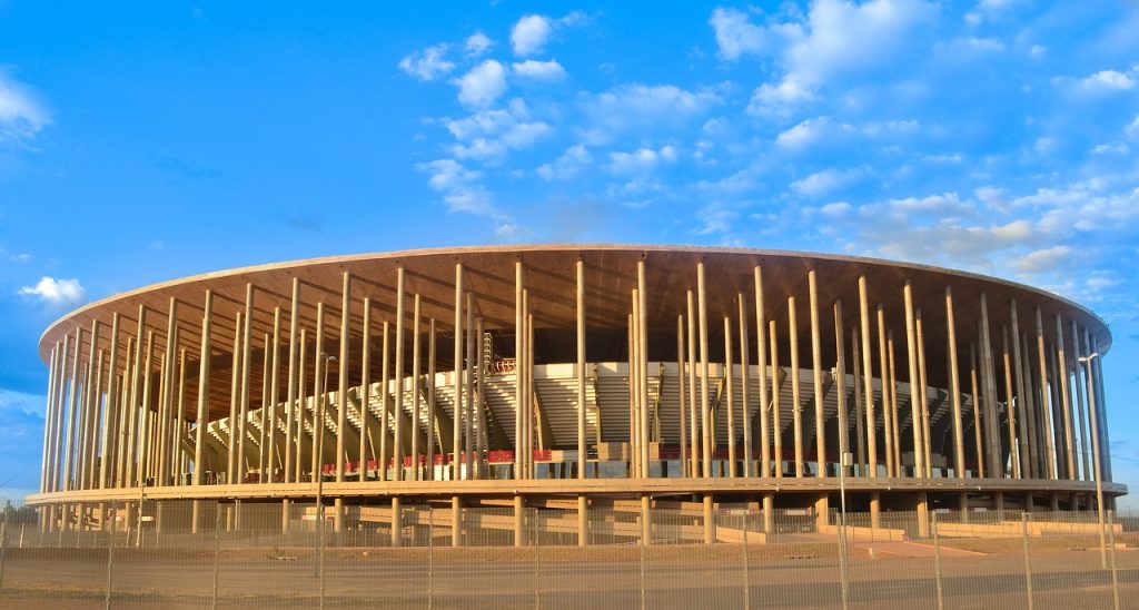 Fachada do Estádio Mané Garrincha 