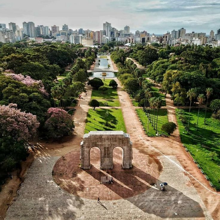 Vista aérea do Parque da Redenção, Porto Alegre