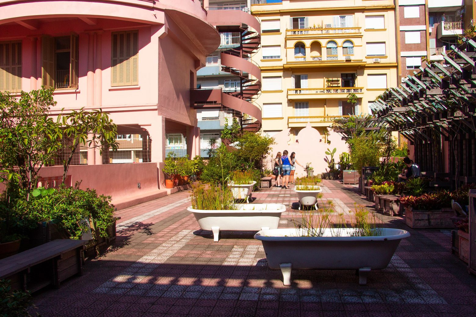 Jardim_Lutzemberger, na Casa de Cultura Mário Quintana, Porto Alegre