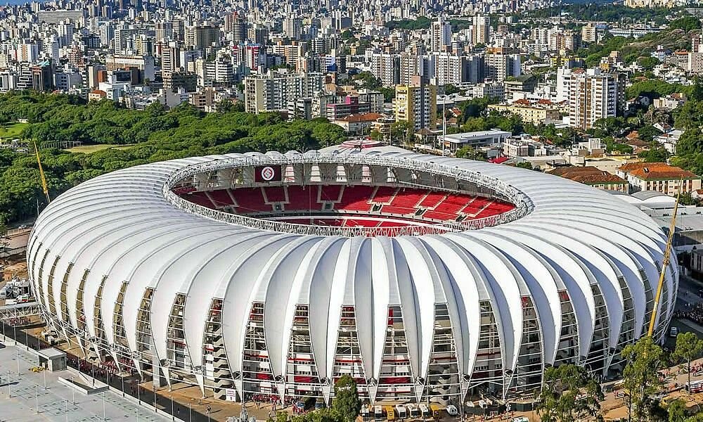 Vista aérea ddo Beira Rio, Porto Alegre