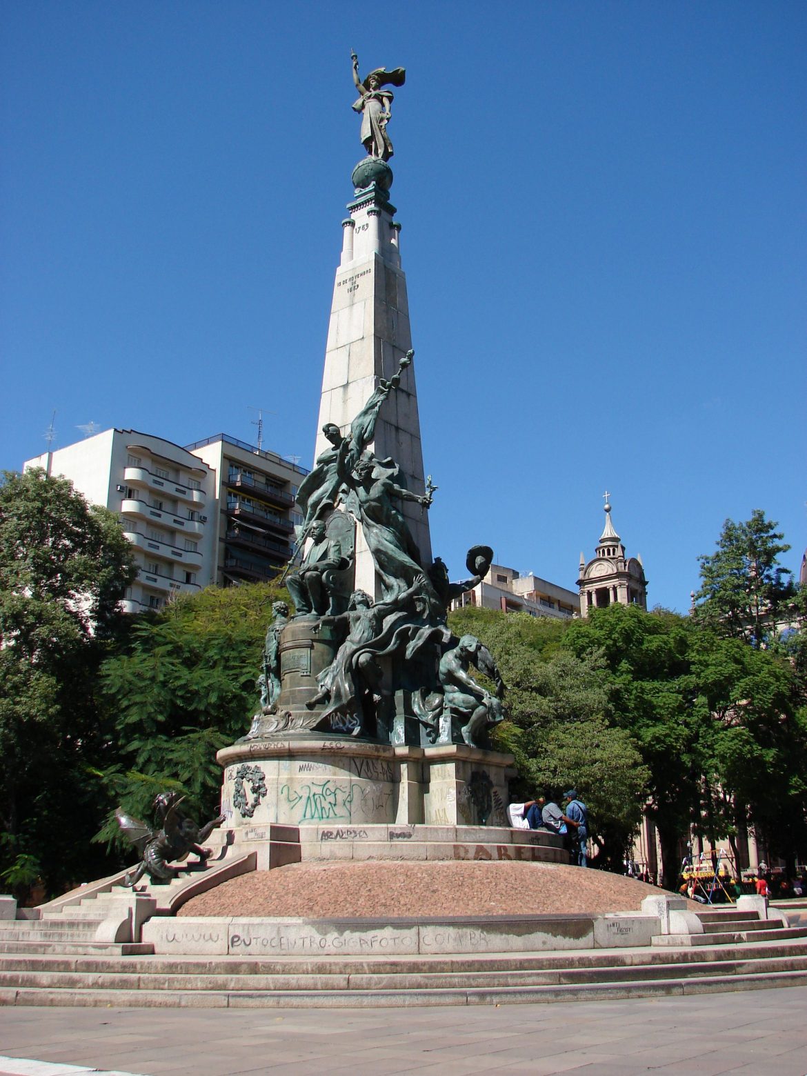 Monumento Júlio Castilhos Praça Matriz - Porto Alegre