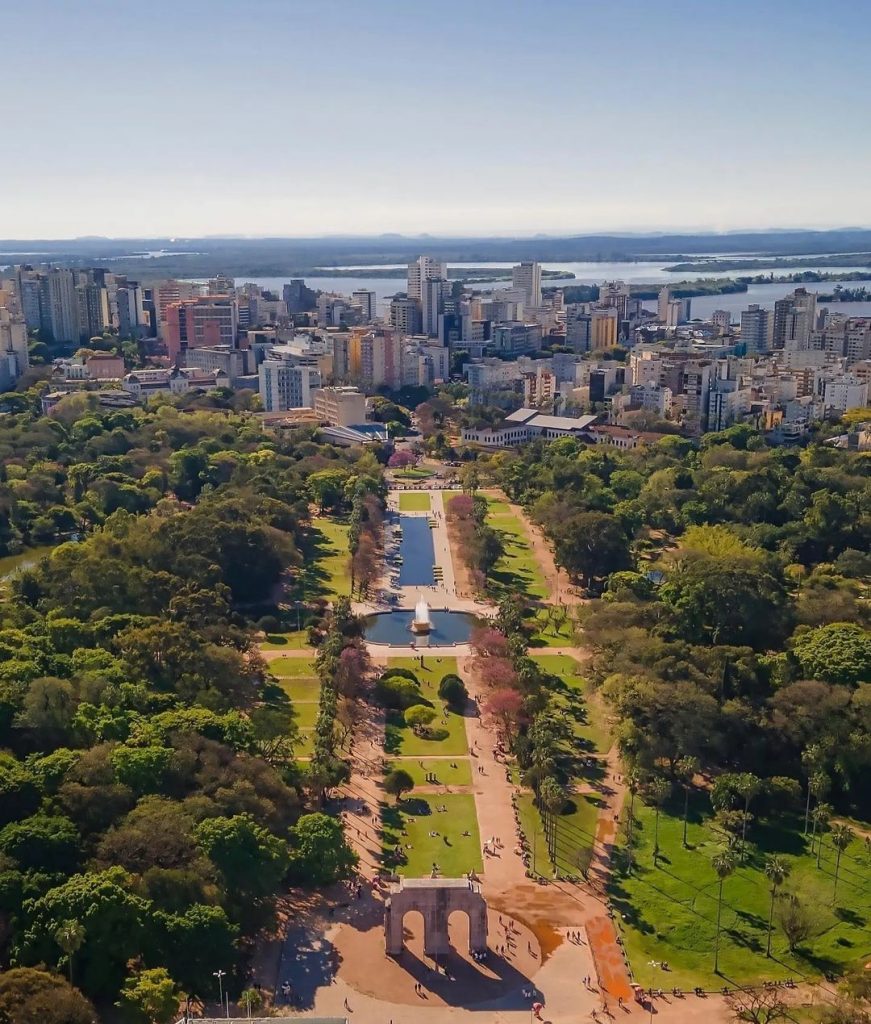 Vista aérea do Parque da Redenção, Porto Alegre