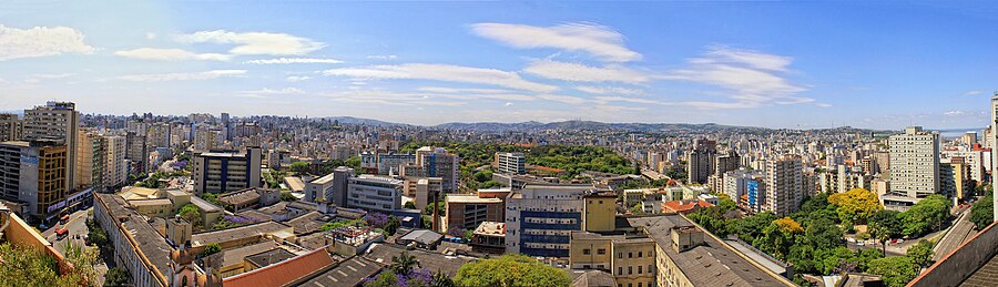 Vista aérea de Porto Alegre