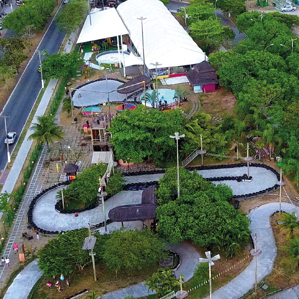 Vista aérea do Radical Parque, Búzios