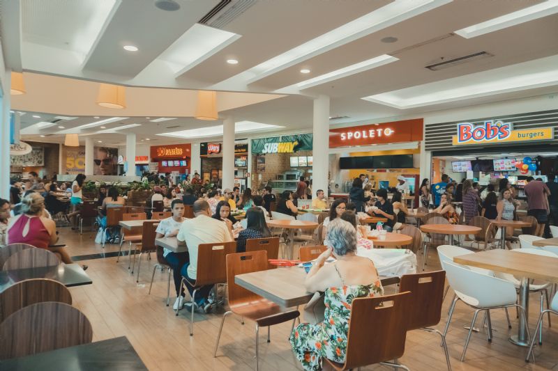 praça da alimentação. Shopping Park Lagos - Cabo Frio