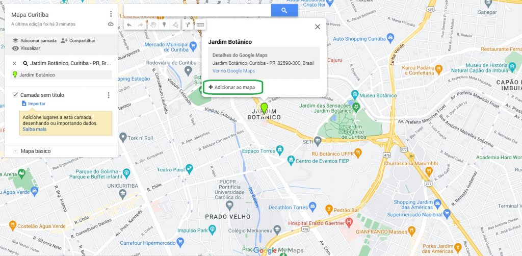 Adicionar no mapa Google Maps