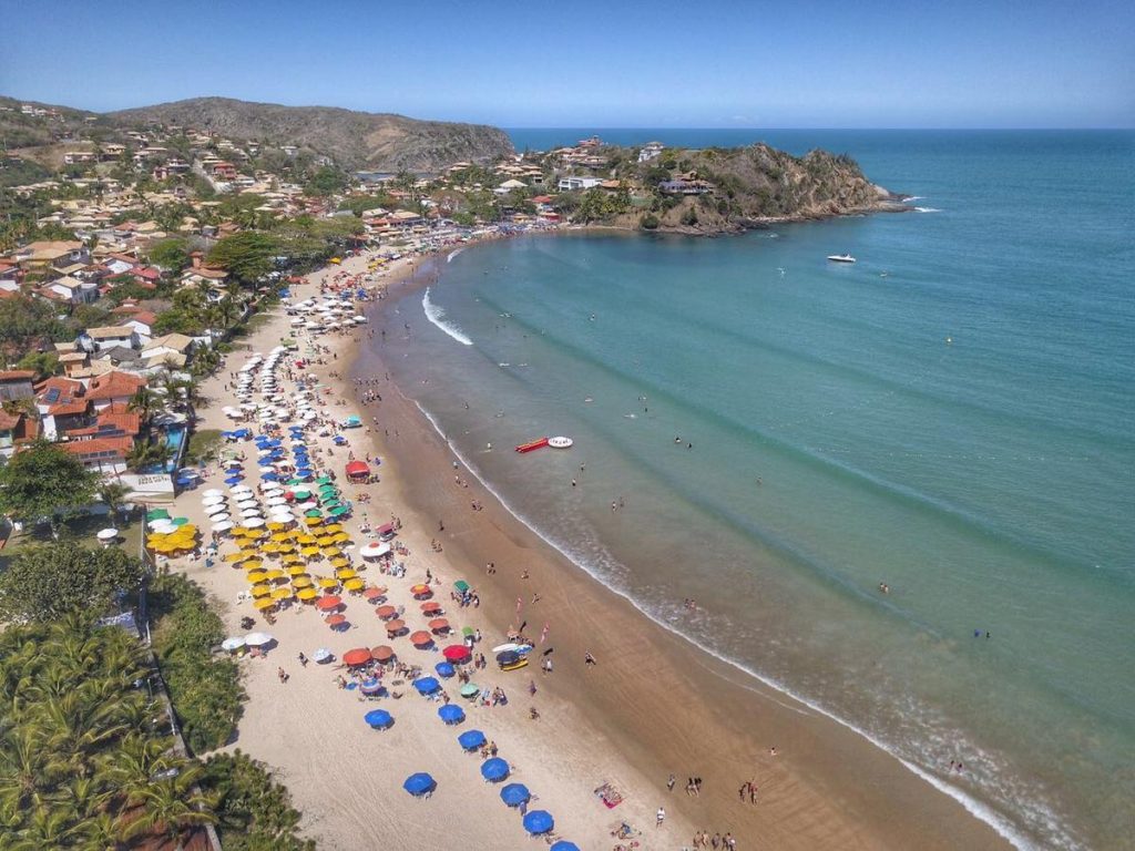 Praia de Geribá, vista aérea, Búzios